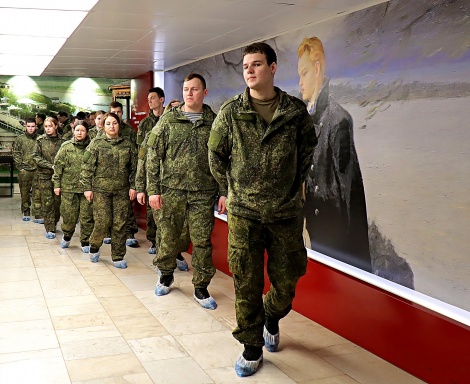 Военнослужащие посетили Дом-музей В.И. Ленина  